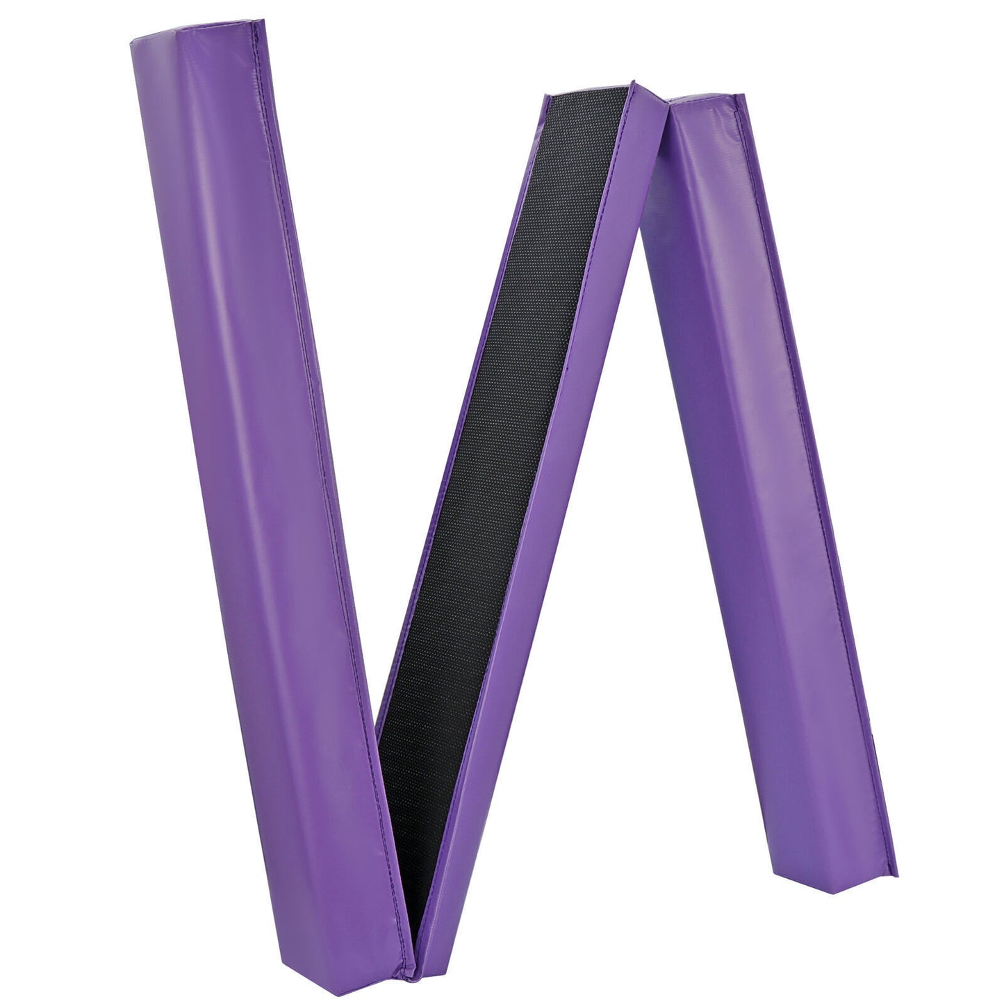 9FT Balance Beam Extra Firm Foam Anti-Slip Bottom Gymnastics Equipment Purple