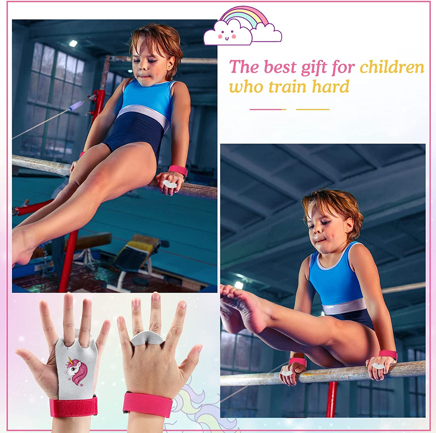 Gymnastics Hand Grips Athletic Gymnastics Bar Grips Gymnastics Gloves for Girls